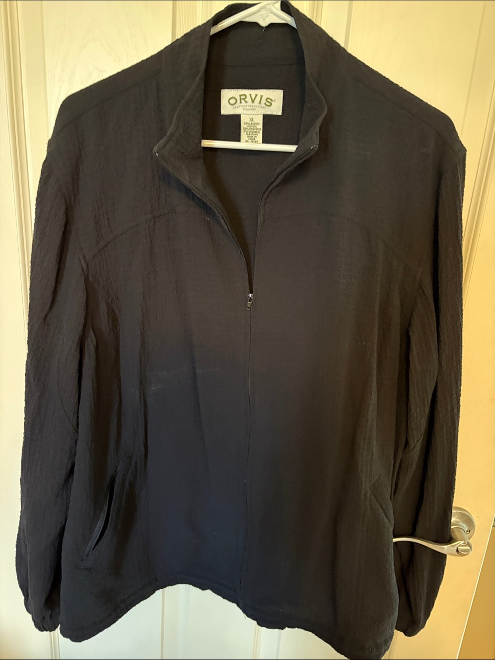 Orvis Black Full-Zip Casual Jacket